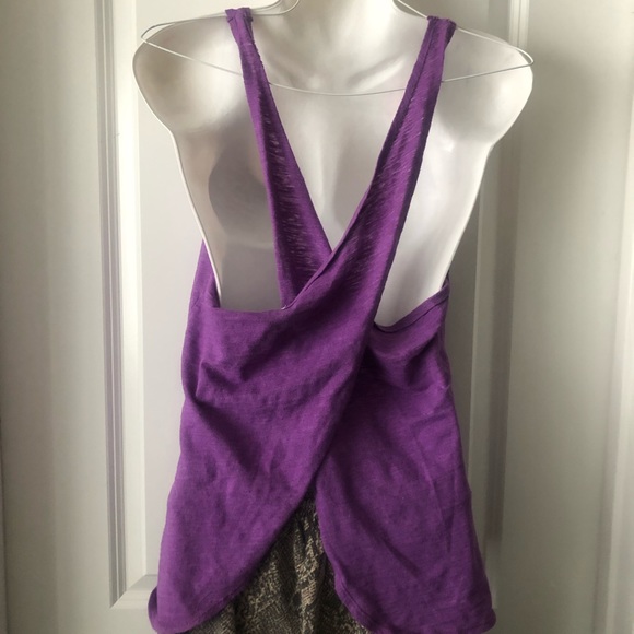 Roxy Wrap Top in Bright Purple size XL fits small - Picture 3 of 5